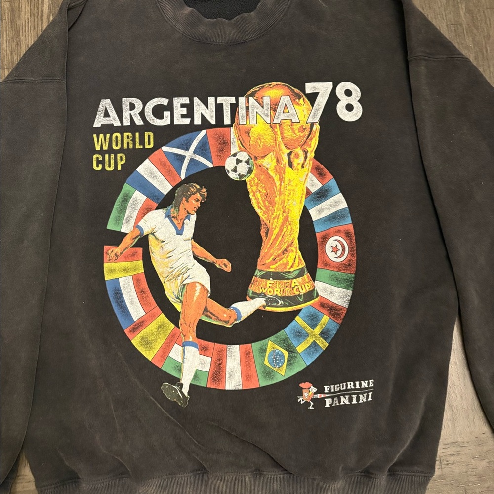 Abercrombie & Fitch Black Argentina 78 World Cup Graphic Sweatshirt